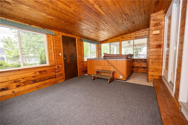 30 Sibley Dr, West Seneca, NY 14224 - sunroom with vaulted ceiling and a jacuzzi