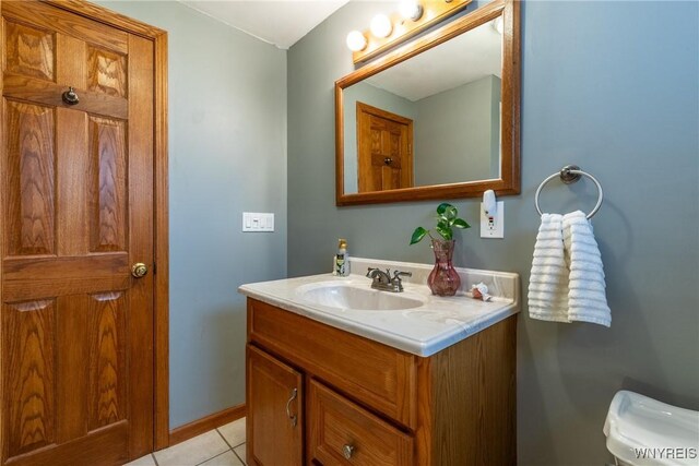 201 Bernadette, West Seneca, NY 14224 - bathroom featuring vanity, tile patterned flooring, and toilet