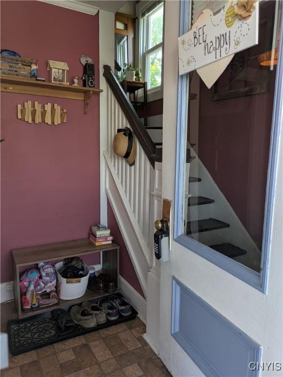 1653 Taylor Ave, Utica, NY 13501 - stairway featuring baseboards