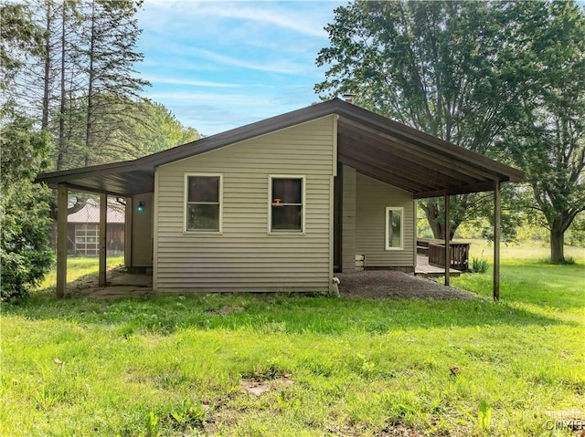 1010 Simmons Rd, Sterling, NY 13156 - back of property featuring a lawn