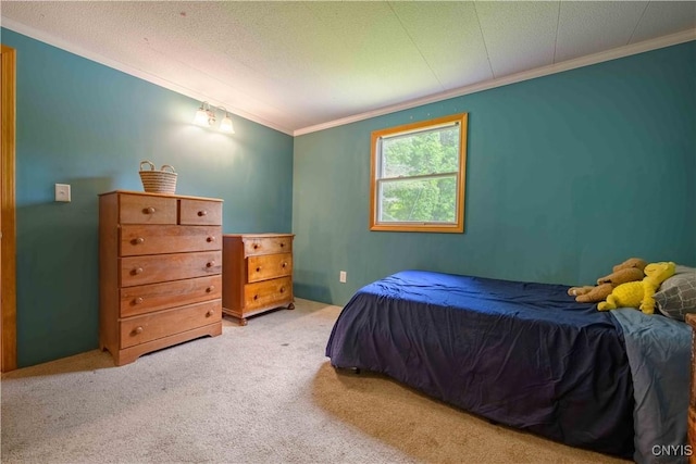 1010 Simmons Rd, Sterling, NY 13156 - carpeted bedroom featuring crown molding