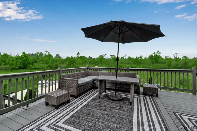 392 Quarry Run, Grand Island, NY 14072 - deck with outdoor lounge area