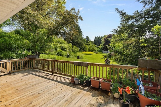 8471 Alpaugh Rd, Springwater, NY 14572 - wooden deck featuring a yard