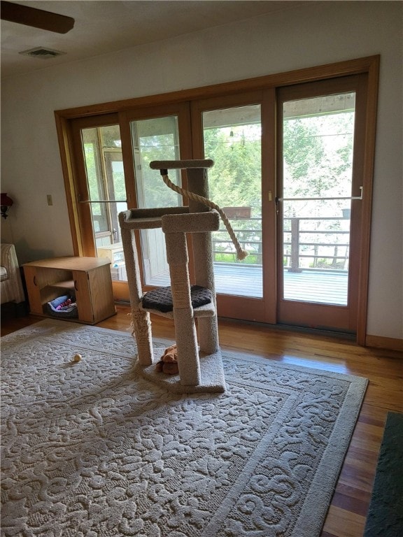 104 Mcclure Dr, Sanford, NY 13754 - doorway with plenty of natural light and wood finished floors