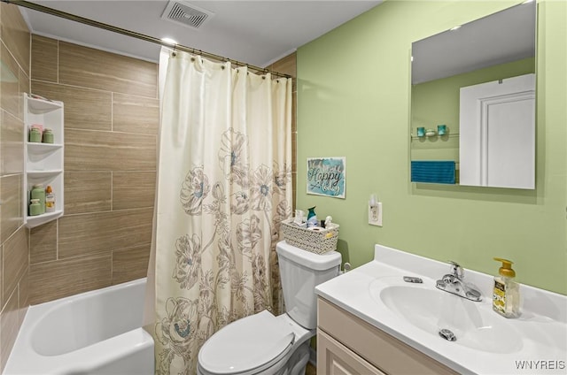236 Commodore Ter, Cheektowaga, NY 14225 - bathroom with toilet, vanity, and shower / tub combo with curtain