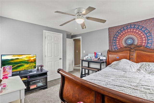 1621 Cain Rd, Brant, NY 14111 - bedroom featuring light colored carpet and ceiling fan
