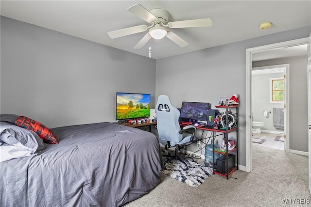 1621 Cain Rd, Brant, NY 14111 - bedroom featuring carpet floors, a ceiling fan, and baseboards