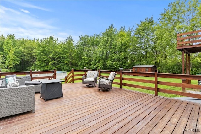 1621 Cain Rd, Brant, NY 14111 - deck with an outdoor hangout area