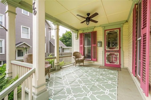 76 W Main St, Mendon, NY 14472 - sunroom / solarium with ceiling fan