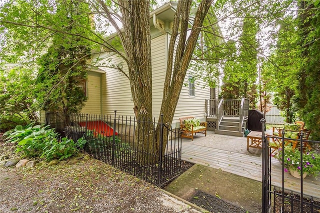 76 W Main St, Mendon, NY 14472 - view of wooden deck