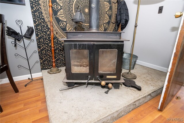 6817 Revere Dr, Evans, NY 14047 - detailed view of baseboards and wood finished floors