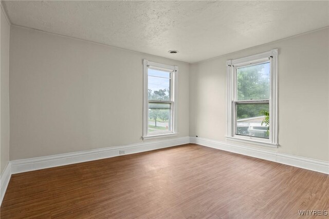 89 Pine St, Lockport-City, NY 14094 - spare room featuring wood finished floors, plenty of natural light, baseboards, and a textured ceiling