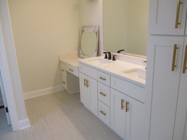 6 Royal Ct, Horseheads, NY 14845 - bathroom with double vanity and wood finished floors