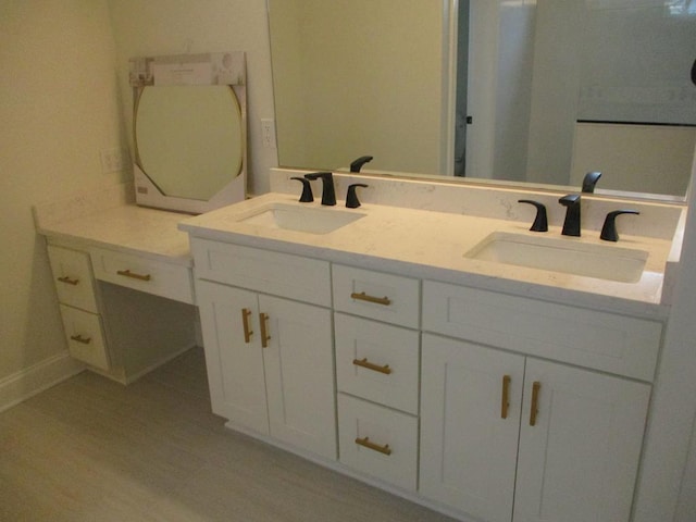 6 Royal Ct, Horseheads, NY 14845 - bathroom with wood finished floors and double vanity