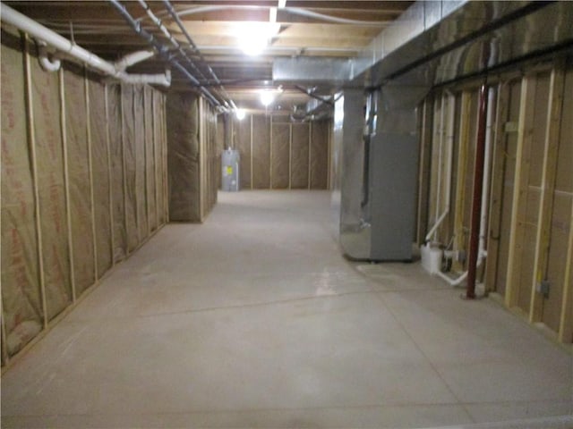 6 Royal Ct, Horseheads, NY 14845 - unfinished basement with heating unit and water heater