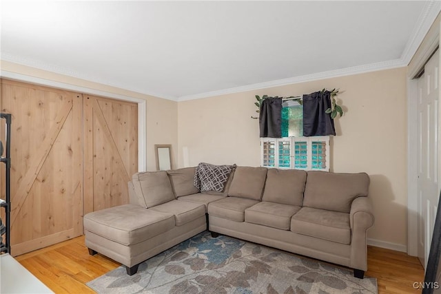 223 Windcrest Dr, Camillus, NY 13031 - living area featuring wood finished floors and ornamental molding