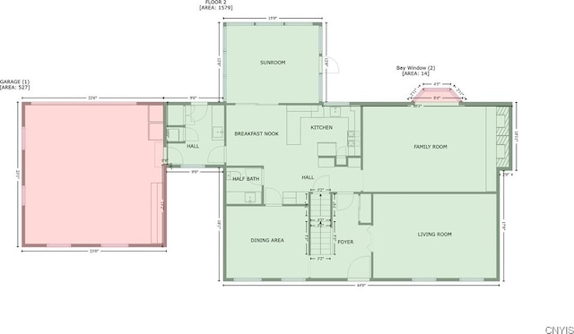 223 Windcrest Dr, Camillus, NY 13031 - view of floor plan / room layout