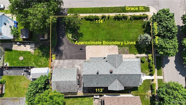 87 Burch Ave, West Seneca, NY 14210 - aerial overview of property's location featuring property boundaries highlighted