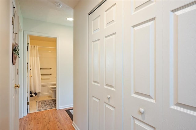 14 Glenn Hvn, Ogden, NY 14559 - corridor featuring light wood-style flooring and baseboards