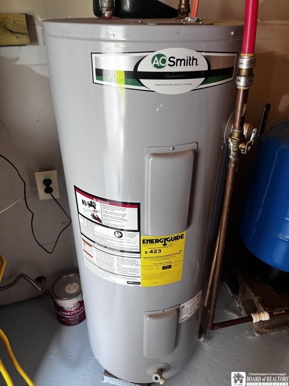 1727 Rte 426, French Creek, NY 14724 - utility room with water heater