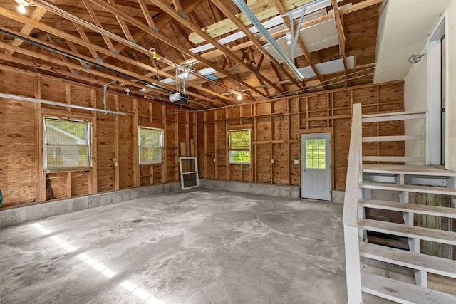 26 Prospect St, Delhi, NY 13753 - garage featuring a garage door opener