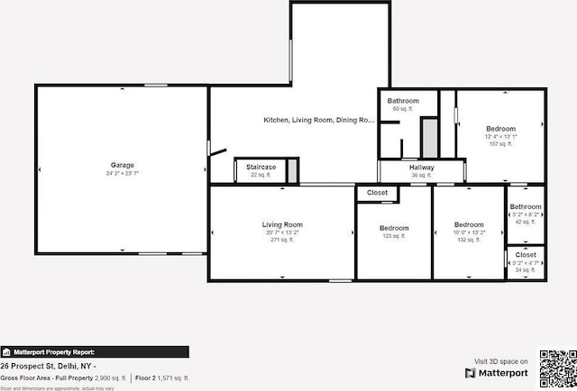26 Prospect St, Delhi, NY 13753 - home floor plan