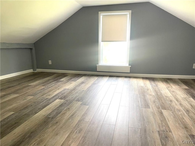 8807 N Main St, Le Ray, NY 13637 - bonus room featuring wood finished floors, vaulted ceiling, and baseboards