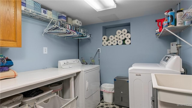 43 Larned Ln, Orchard Park, NY 14127 - laundry room featuring washing machine and clothes dryer and cabinet space