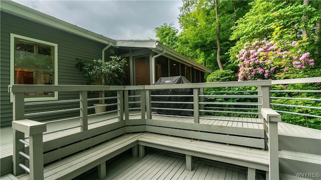 43 Larned Ln, Orchard Park, NY 14127 - view of wooden terrace