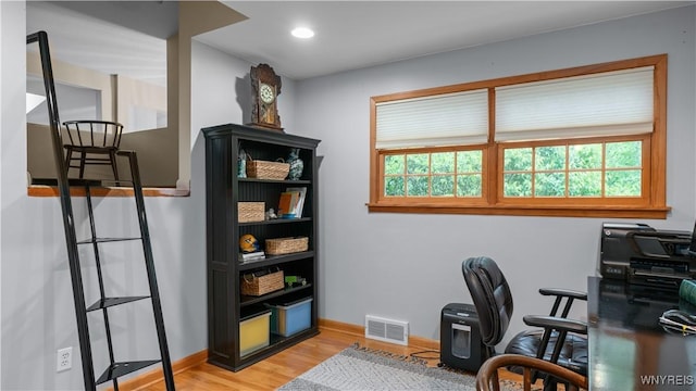 43 Larned Ln, Orchard Park, NY 14127 - home office featuring plenty of natural light, light wood-style floors, and recessed lighting