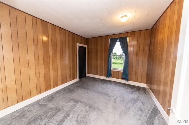 7750 State Route 812, New Bremen, NY 13367 - carpeted empty room with wooden walls