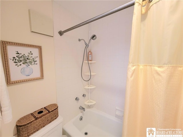 35 Miller Park, Chautauqua, NY 14722 - bathroom with shower / bathtub combination with curtain and toilet