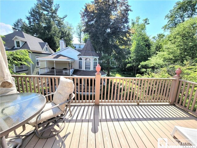 35 Miller Park, Chautauqua, NY 14722 - view of wooden deck