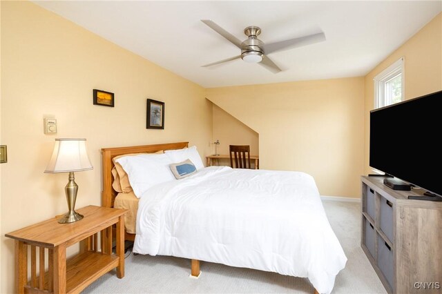 60 E Elizabeth St, Skaneateles, NY 13152 - bedroom featuring light colored carpet and ceiling fan