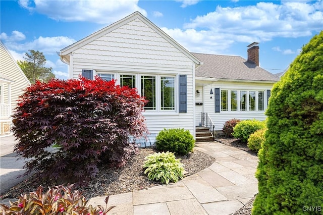 60 E Elizabeth St, Skaneateles, NY 13152 - view of front facade with a chimney