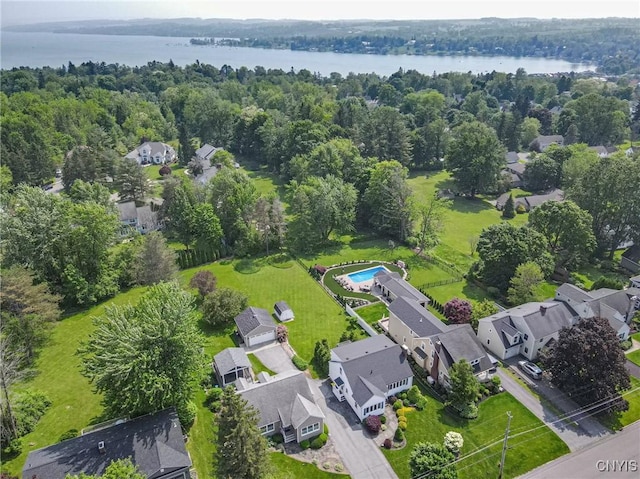 60 E Elizabeth St, Skaneateles, NY 13152 - aerial view of property's location featuring a large body of water and nearby suburban area
