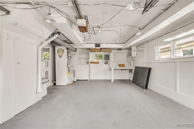 126 Pryor Ave, Tonawanda, NY 14150 - basement with plenty of natural light and heating unit