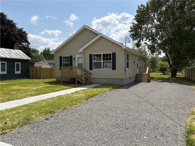 32 Jefferson St, North Dansville, NY 14437 - view of front of property with crawl space