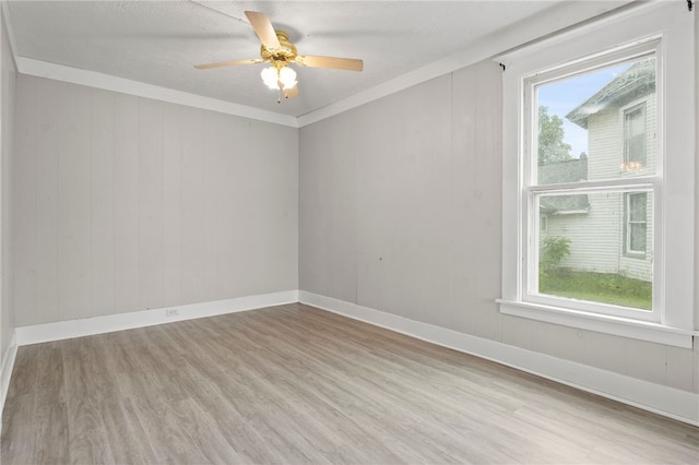 328 W Main St, Palmyra, NY 14522 - unfurnished room with wood finished floors and ceiling fan