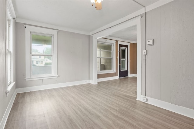328 W Main St, Palmyra, NY 14522 - empty room featuring light wood-type flooring and baseboards