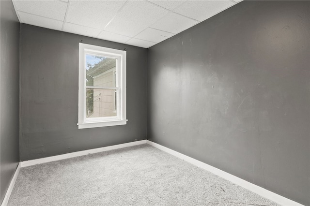 328 W Main St, Palmyra, NY 14522 - empty room with carpet and a drop ceiling