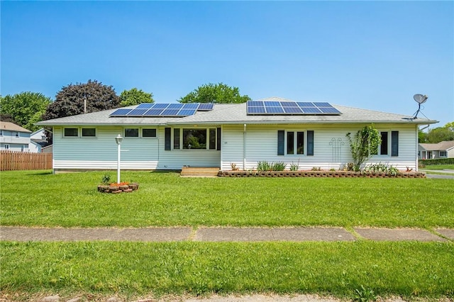 65 Meyerhill Cir E, Irondequoit, NY 14617 - view of front of house with roof mounted solar panels