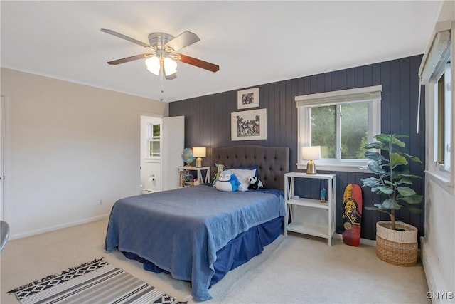 2304 Euclid Ave, Syracuse, NY 13224 - carpeted bedroom with a ceiling fan and baseboards