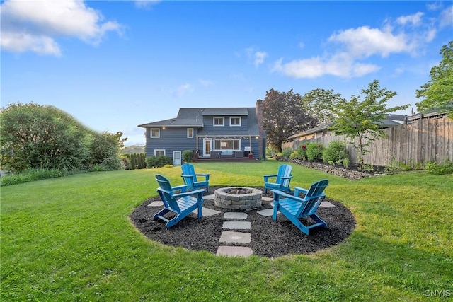 2304 Euclid Ave, Syracuse, NY 13224 - view of yard with an outdoor fire pit