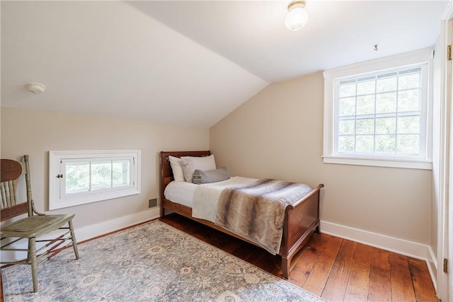 4 Park Pl E, Bloomfield, NY 14469 - bedroom with hardwood / wood-style floors and lofted ceiling