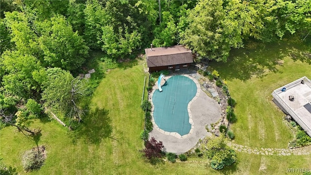12261 Transit Line Rd, Concord, NY 14141 - bird's eye view of a pool area