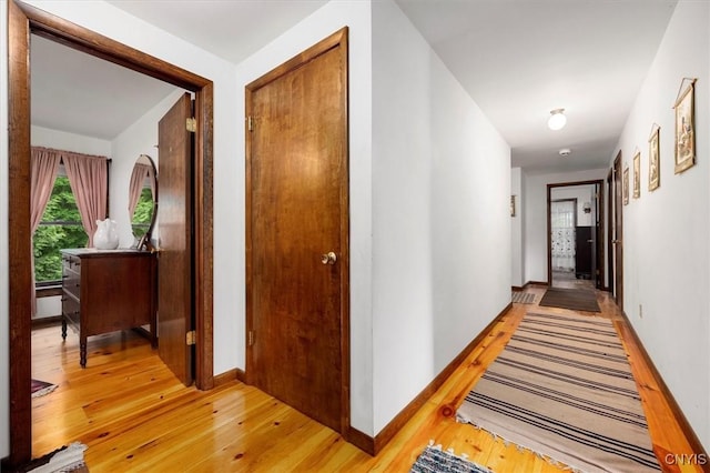 175 S Rondaxe Rd, Webb, NY 13420 - hall featuring light wood-style floors and baseboards