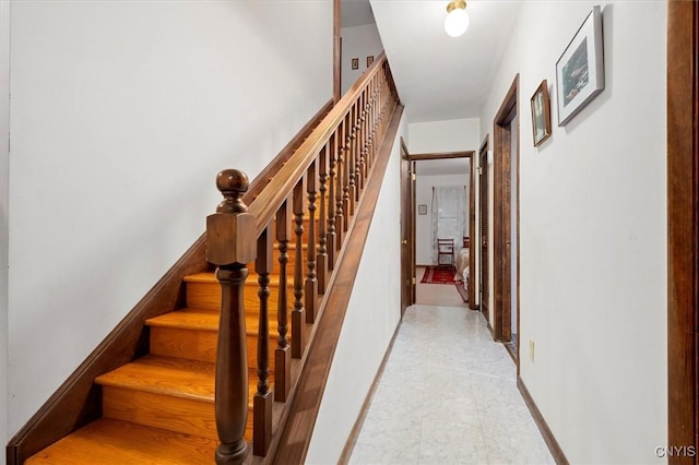 175 S Rondaxe Rd, Webb, NY 13420 - stairway with baseboards