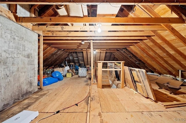 175 S Rondaxe Rd, Webb, NY 13420 - view of unfinished attic
