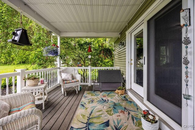 5479 Lake Rd, Tully, NY 13159 - view of wooden terrace
